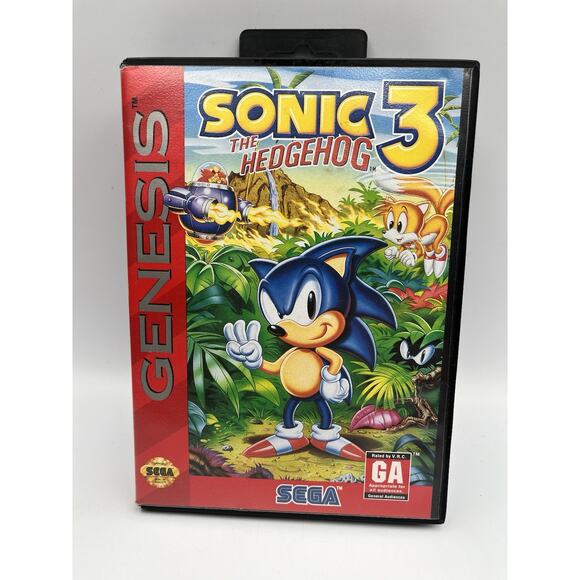 Sonic the Hedgehog 3 (Sega Genesis, 1994) Authentic With Box Tested & Works main image 9